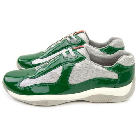 green pradas sneakers|prada green sneakers.